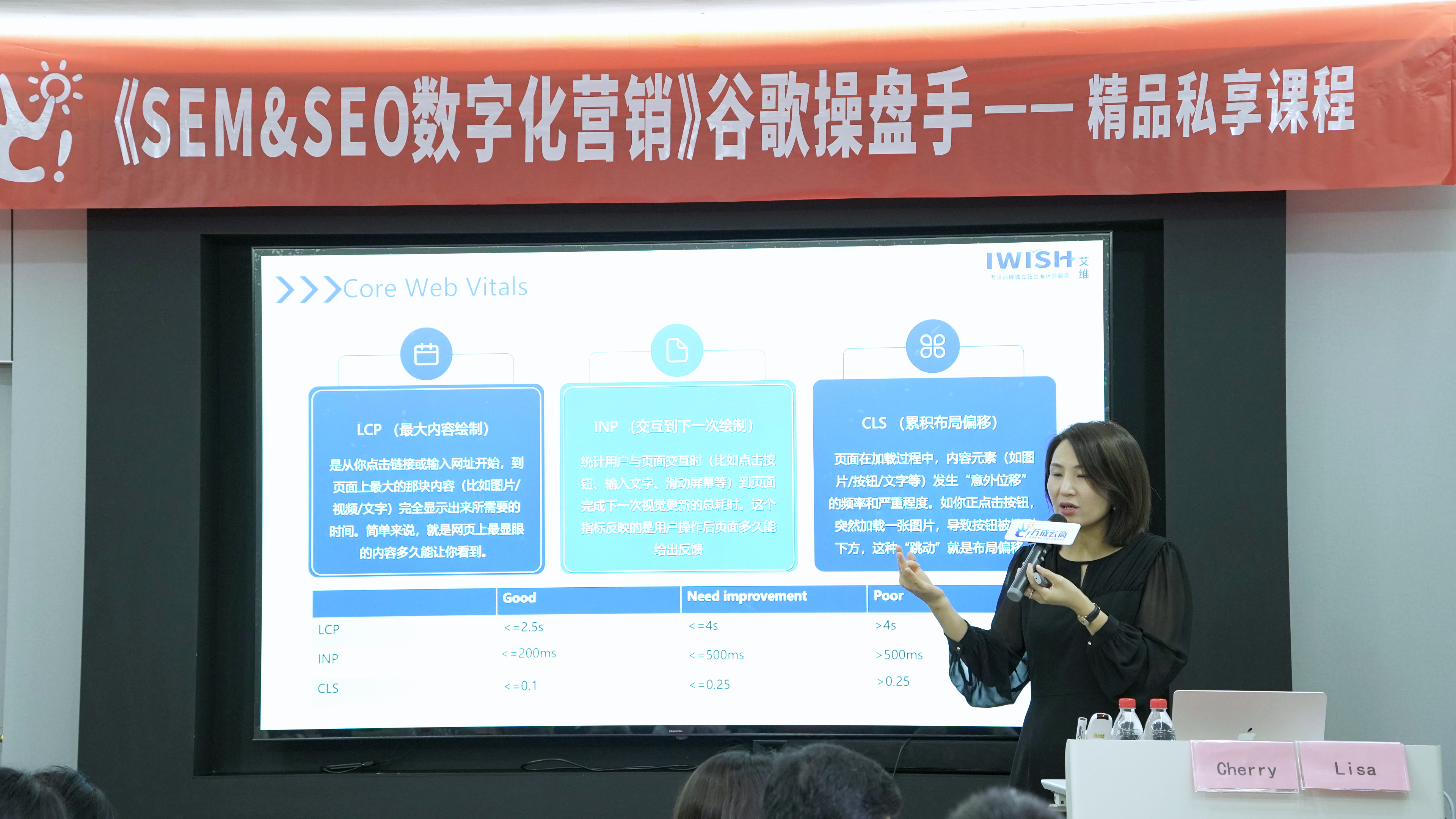 深圳艾维 SEO 合伙人杨利花（cherry）女士