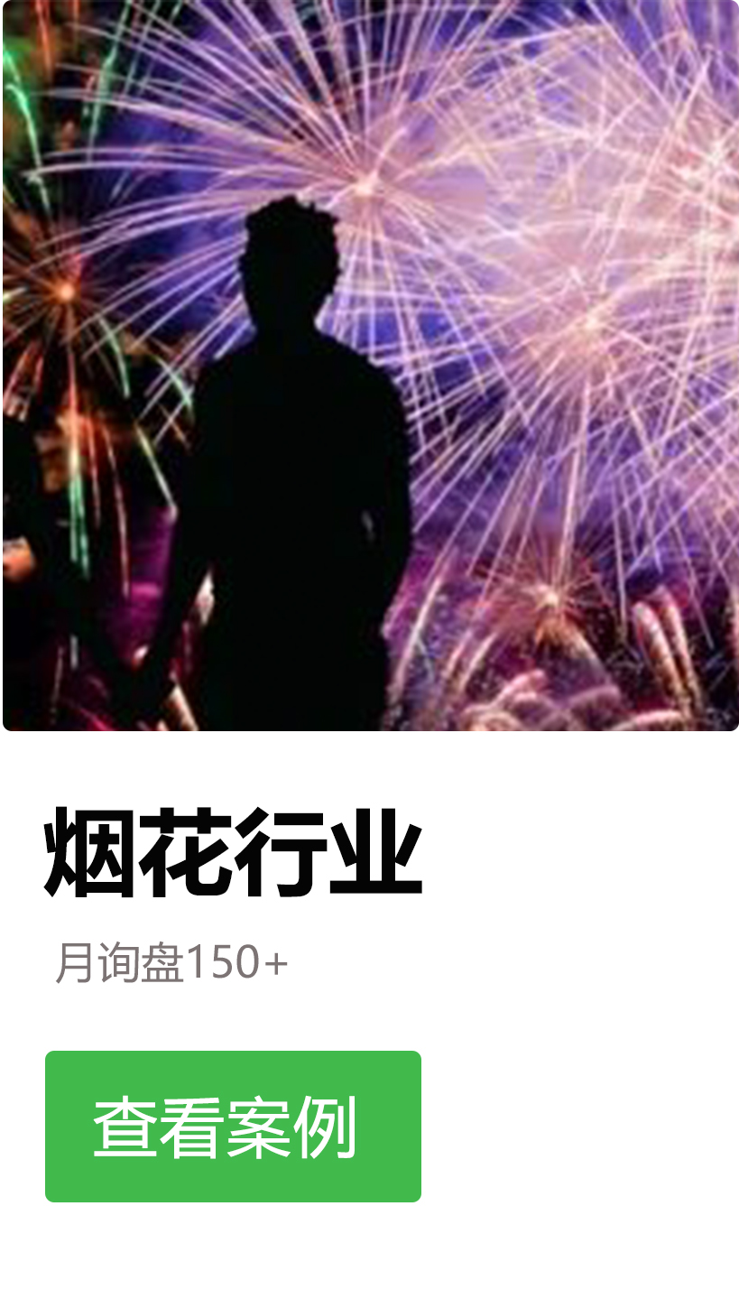 烟花行业案例