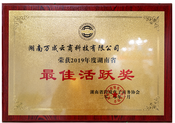 2019年最佳活跃奖