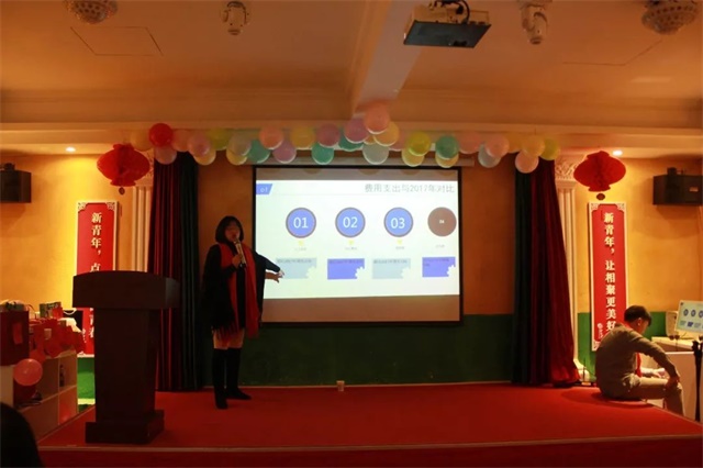 财务部主管龙小娇致辞